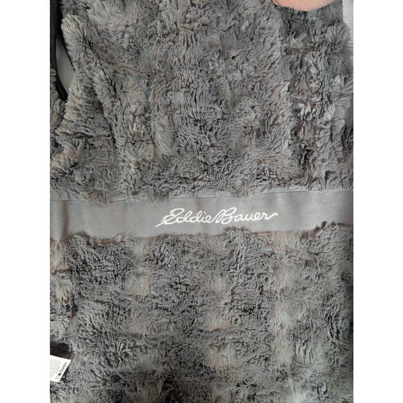 Eddie‎ Bauer longline puffer vest black medium excellent condition fleece-lined - Picture 4 of 6